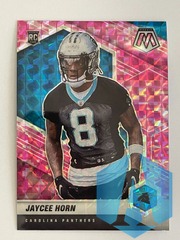 2021 Panini Mosaic Jaycee Horn #343 Pink Camo Prizm Rookie RC Panthers